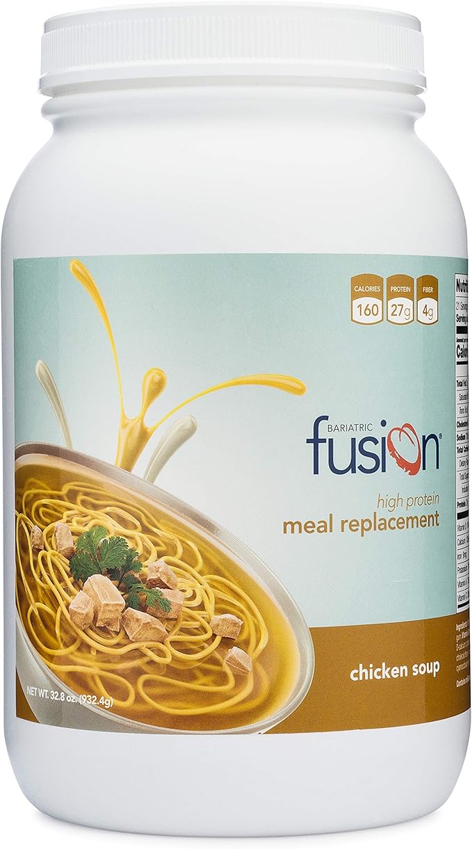 Bariatric Fusion Chicken Soup Meal Replacement 27g Protein Powder, 21 Serving Tub for Bariatric