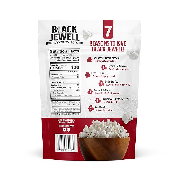 Black Jewell Gourmet Popcorn Kernels, Crimson Red, 28.35 Ounces (Pack of 2)