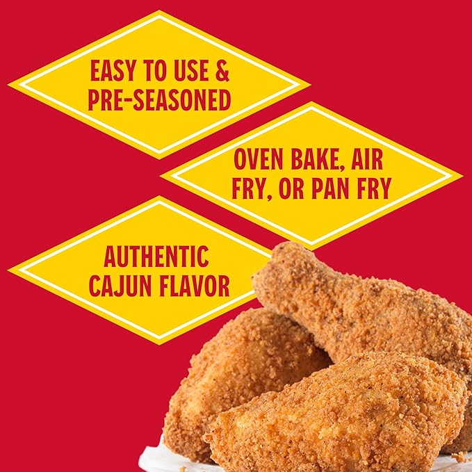 Louisiana Fish Fry Products Classic Fried Chicken Keto Seasoned Coating Mix ??5 oz, Pack of 6