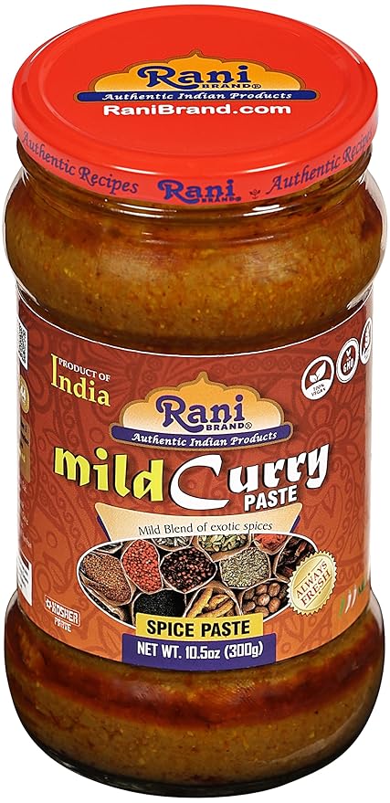 Rani Curry Paste MILD (Spice Paste) 10.5oz (300g) Glass Jar ~ No Colors | All Natural | NON-GMO |