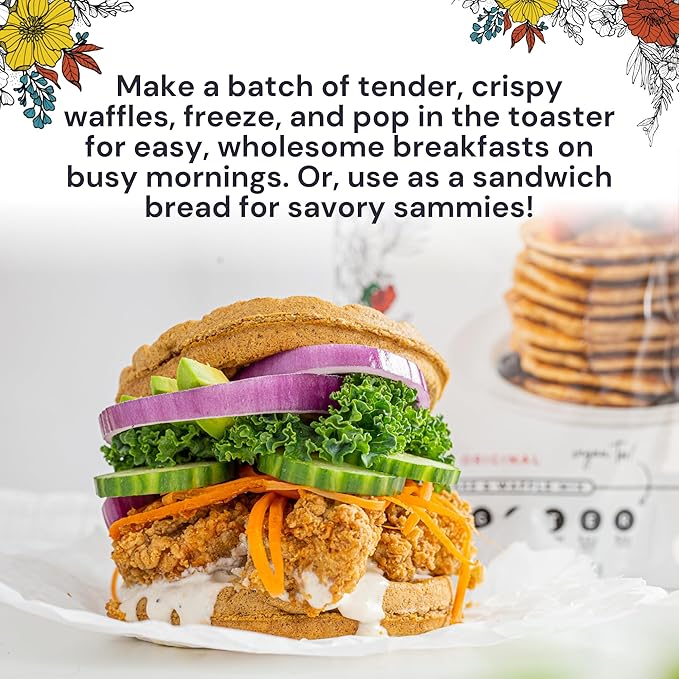 eat G.A.N.G.S.T.E.R. Vegan Pancake & Waffle Mix - Allergy-Friendly Baking Mix, Grain-Free, No
