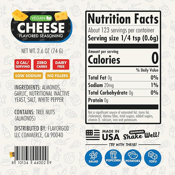 Cheese Flavored Seasoning Mix by FlavorGod - Premium All Natural & Healthy Spice Blend for Chicken