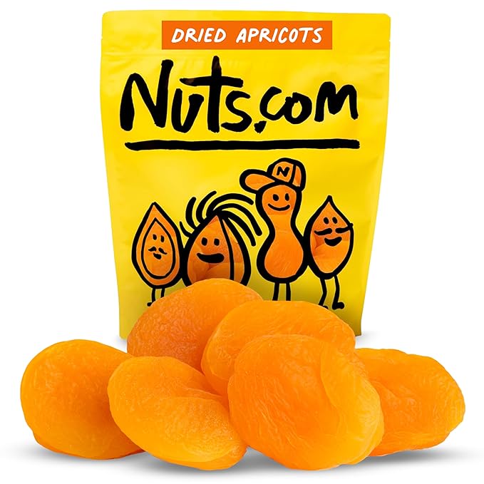 Nuts.com – Dried Apricots Turkish – No Sugar Added, Healthy Fruit Snack for Adults & Kids