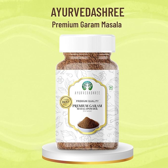 AYURVEDASHREE Premium Garam Masala 100gm PET Jar | All Natural | Salt-Free | Vegan | No Colors |