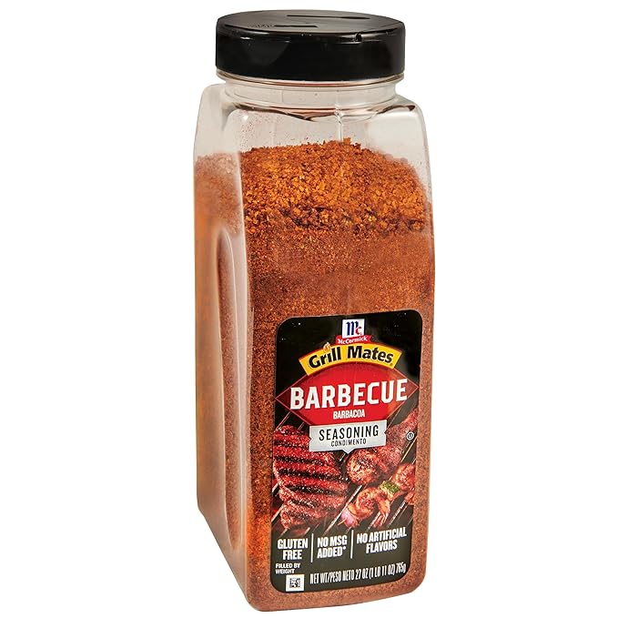 McCormick Grill Mates Barbecue Seasoning, 27 oz (Pack of 6) - Six 27 Ounce Containers of Barbecue