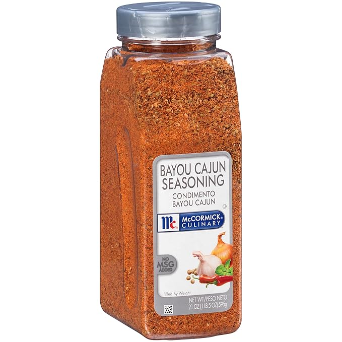 McCormick Culinary Bayou Cajun Seasoning, 21 oz - One 21 Ounce Container of Cajun Seasoning Made