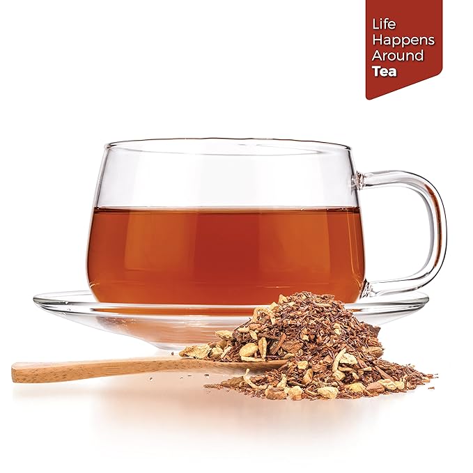 Tealyra - Rooibos Coconut Vanilla Chai - Ginger and Cinnamon with Red Bush Rooibos Herbal Loose