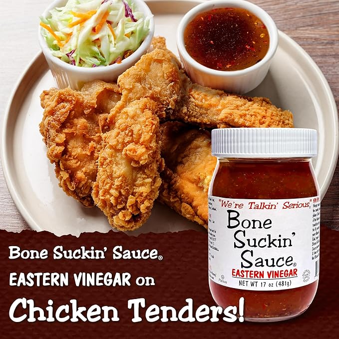 Bone Suckin??Sauce Eastern Vinegar BBQ Sauce, Authentic Carolina Flavor, Zesty, Vinegar-Based
