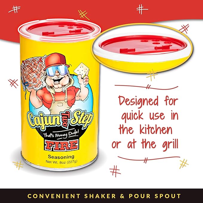 Cajun Two Step Seasoning by StaleKracker - 8 pck, Fire Seasoning for Authentic Creole Louisiana