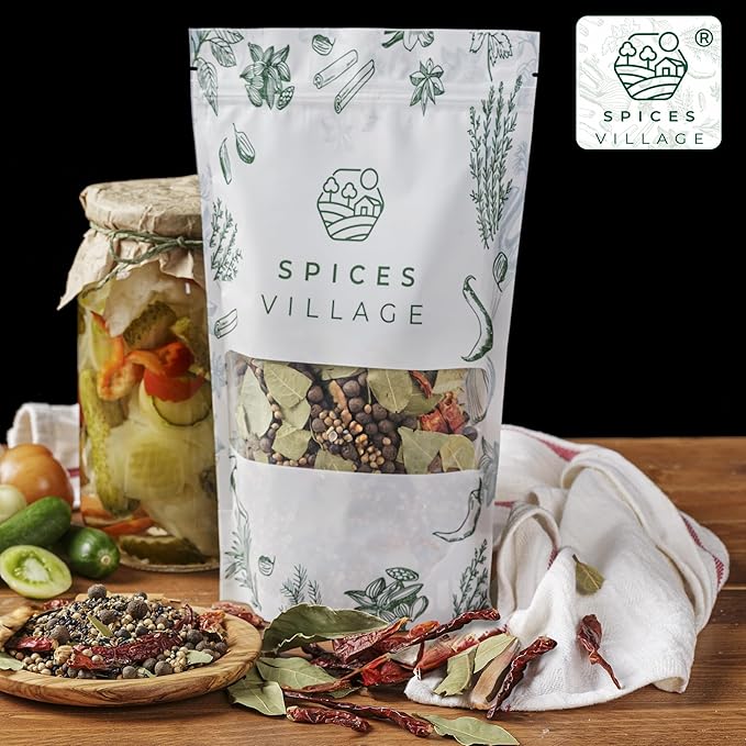 SPICES VILLAGE Pickling Spices for Corned Beef, Pickling Spices Mix for Pickles and Canning, 6.5oz