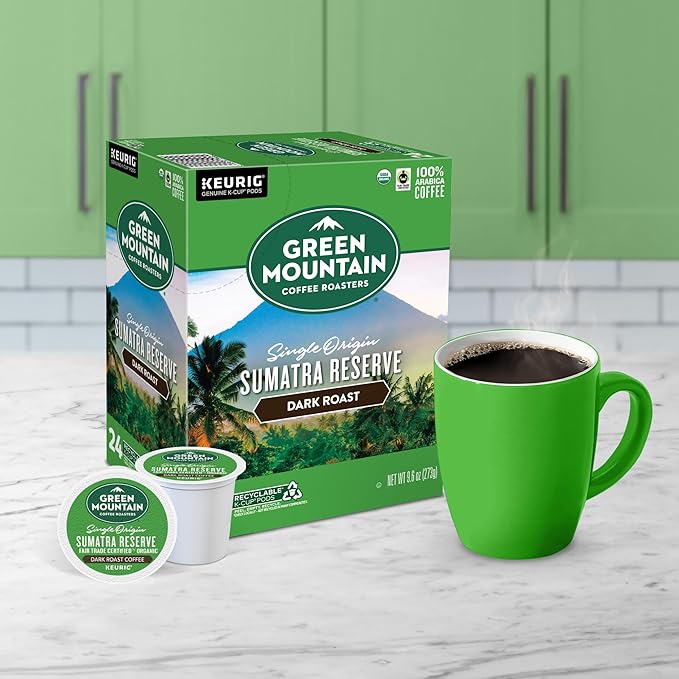 Green Mountain Coffee Roasters Sumatra Reserve Coffee, Keurig Single-Serve K-Cup pods, Dark Roast