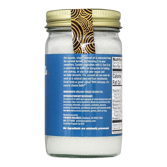 Artisana Organics Raw Virgin Coconut Oil (6 pack (14 oz))