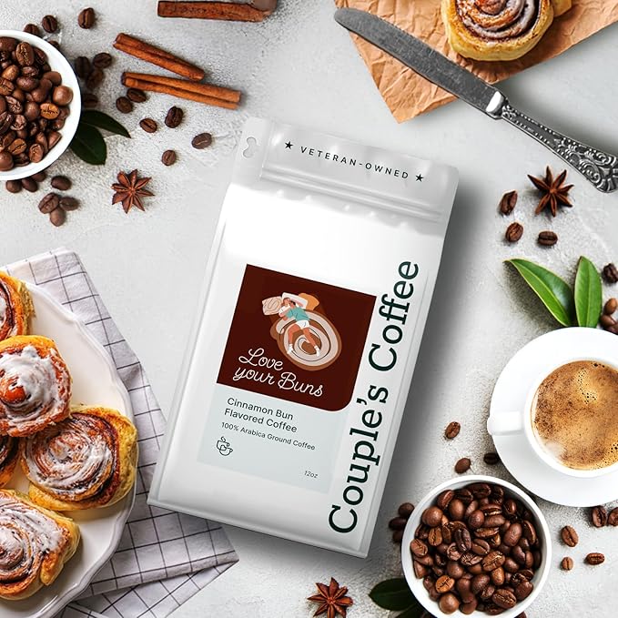 Couple?™s Coffee Ground Coffee | Gives Back to Military Families | Love Your Buns | Medium Roast