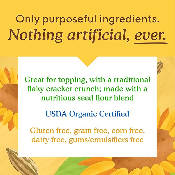 Simple Mills Organic Seed Crackers, Everything - Gluten Free, Vegan, Healthy Snacks, Paleo