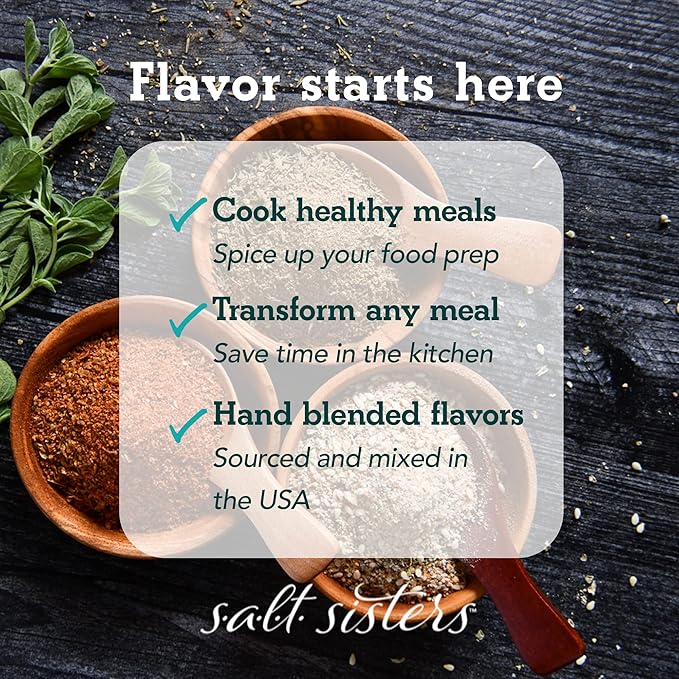 s.a.l.t sisters Charmane's Bread Dip - Value Size Bold Italian Herb & Spice Blend for Extra Virgin