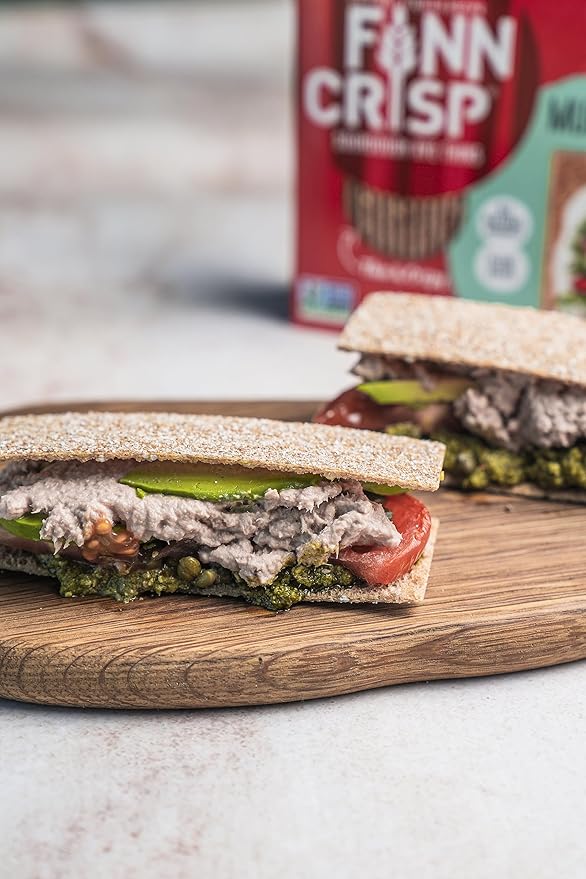 Finn Crisps Multigrain Crispbread 6.1oz | Thin, Crispy Multigrain Flatbread Crackers | Authentic
