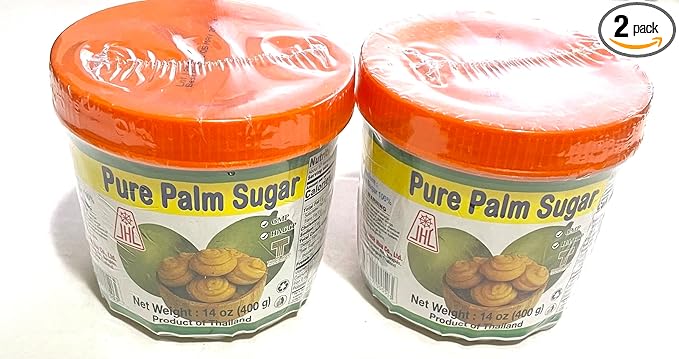 JHC 100% Pure Palm Sugar 14 oz. Product of Thailand (2 Packs)