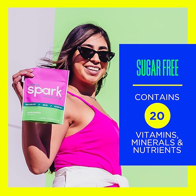 AdvoCare Spark Vitamin & Amino Acid Supplement - Focus & Energy Drink Powder Mix with Vitamin A