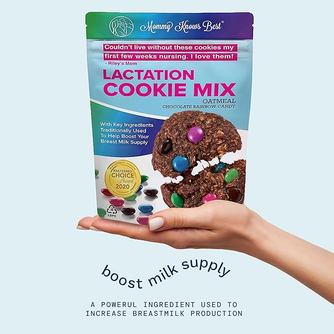 Lactation Cookies Mix - Oatmeal Breastfeeding Cookie Supplement Support for Breast Milk Supply