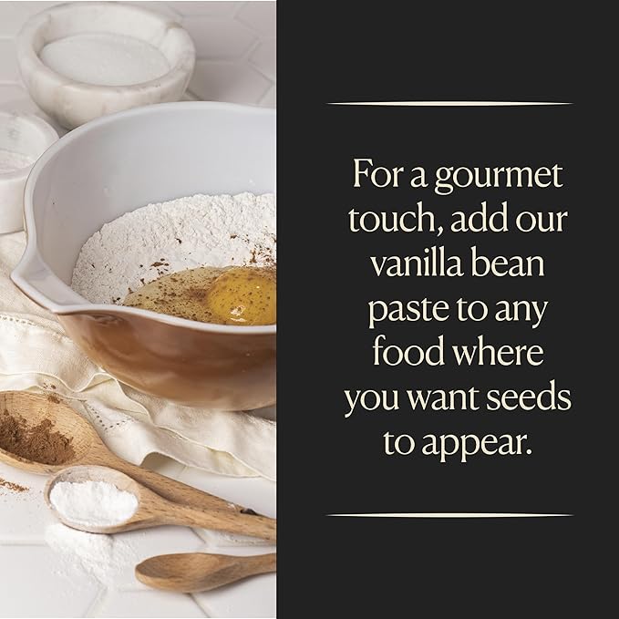 Cook's, Natural Vanilla Bean Paste, Gourmet Grade A Madagascar Premium Vanilla Made with Fresh