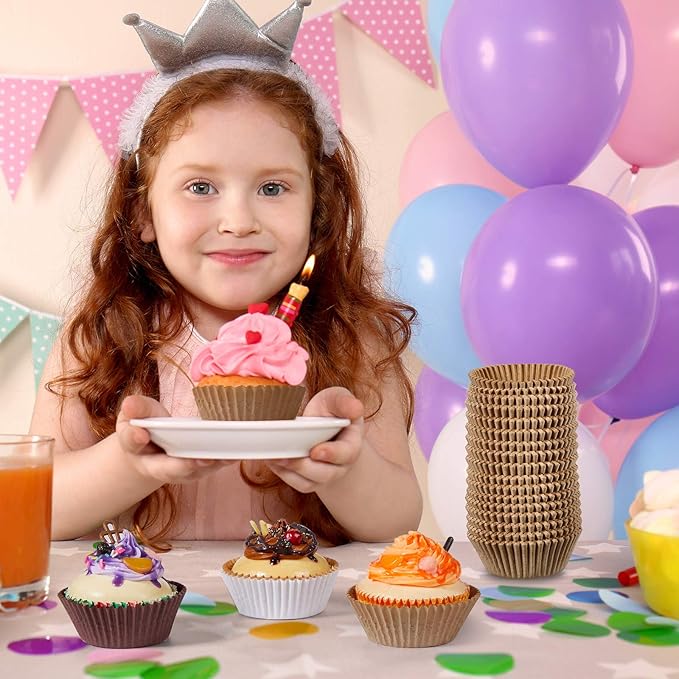 Zonon 1000 Counts Cupcake Liners for Baking Liners Paper Cupcake Wrappers Bulk Cup Cake Cases