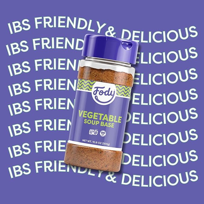 Fody Foods Vegetable Soup Base & Seasoning, 10.6 Oz, Ready to Use, Garlic and Onion Free, Low