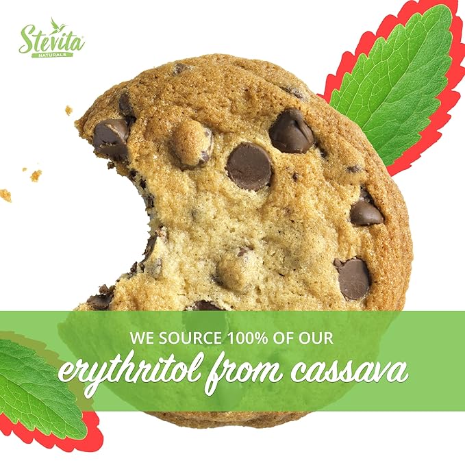 Stevita Organic Erythritol Bake-It-Better Pouch - 12 oz - Baking Sugar Alternative with Stevia &