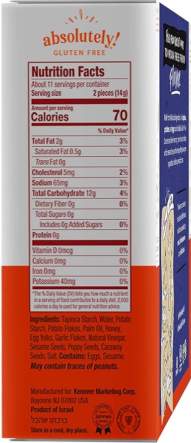 Absolutely Gluten Free Everything Flatbread, 5.29-Ounce (3-Pack)