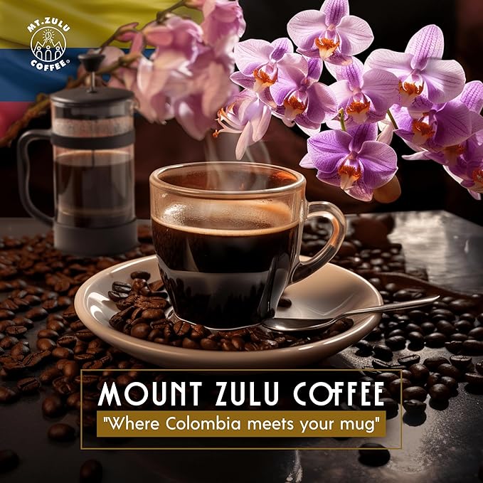 Premium Gourmet Colombian Coffee ??Ground, 100% Arabica, Medium Roast, Balanced & Smooth Taste ??12