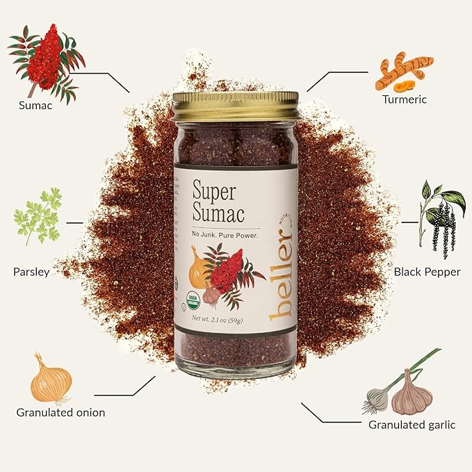 Beller Nutrition Organic Spice Blend Collection | 10-Pack | Morning Boost, Super Sumac, Tex Mex