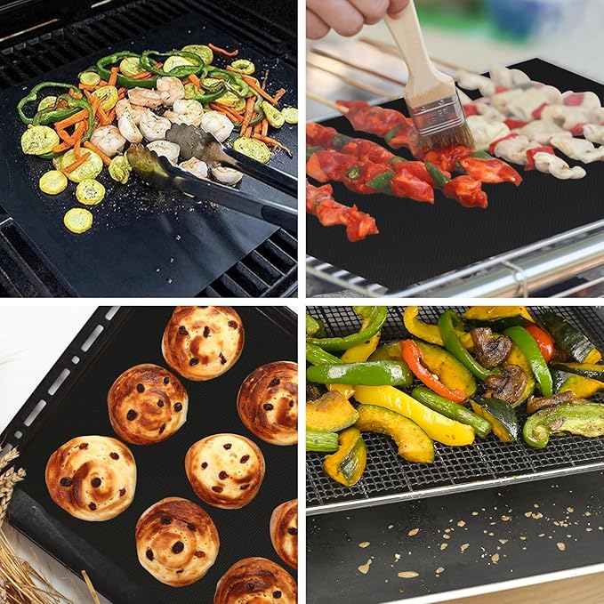 WMKGG 4 PCS Toaster Oven Liner for Ninja Flip Toaster Oven, Air Fryer Liners, Non-Stick Reusable