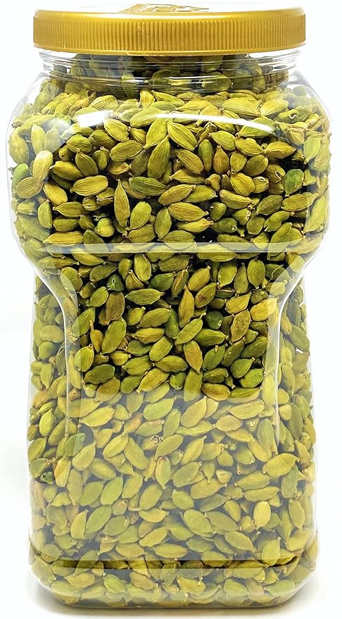 Rani Green Cardamom Pods Spice (Hari Elachi) 48oz (3lbs) 1.36kg PET Jar ~ All Natural | Vegan |