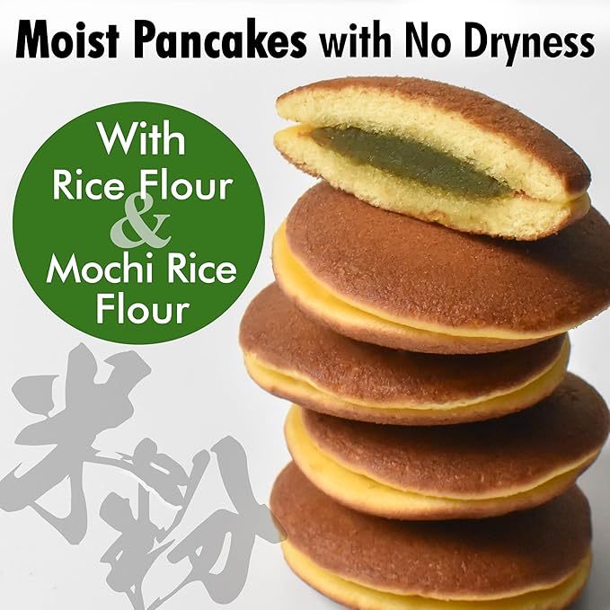 YAMASAN KYOTO UJI Dorayaki Japanese Matcha Sweet Bean Paste Pancake, Traditional Japanese Wagashi