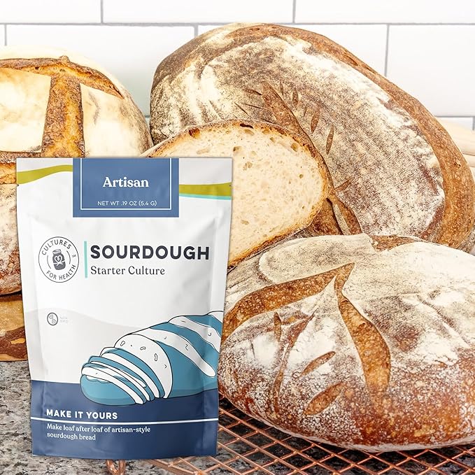 Artisan Sourdough Starter Culture | Dehydrated Starter for Bread Baking | Unbleached Rye Flour |