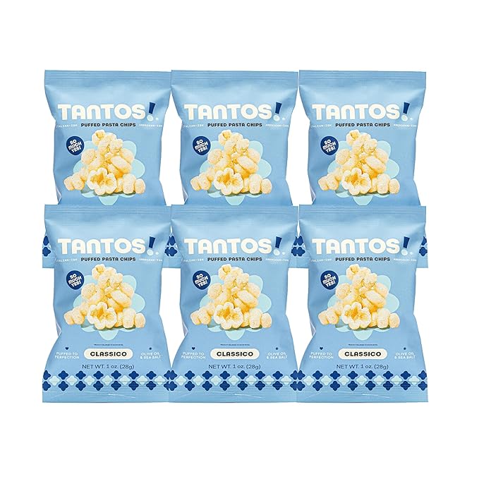 Tantos! Puffed Pasta Chips ??Healthy Pasta Snack by Top Chef Joe Sasto ??Plant-Based, Low Calorie
