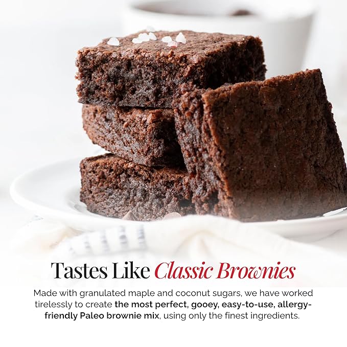 Otto's Naturals Grain-Free Paleo Double Chocolate Brownie Mix, 11.1 Oz., Top 9 Allergen-Free