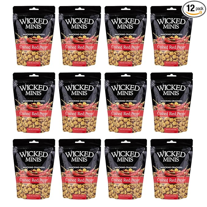 Wicked Minis Soup & Oyster Crackers - Saltine & Salted Flavored Mini Puffed Soup, Savory Snacking