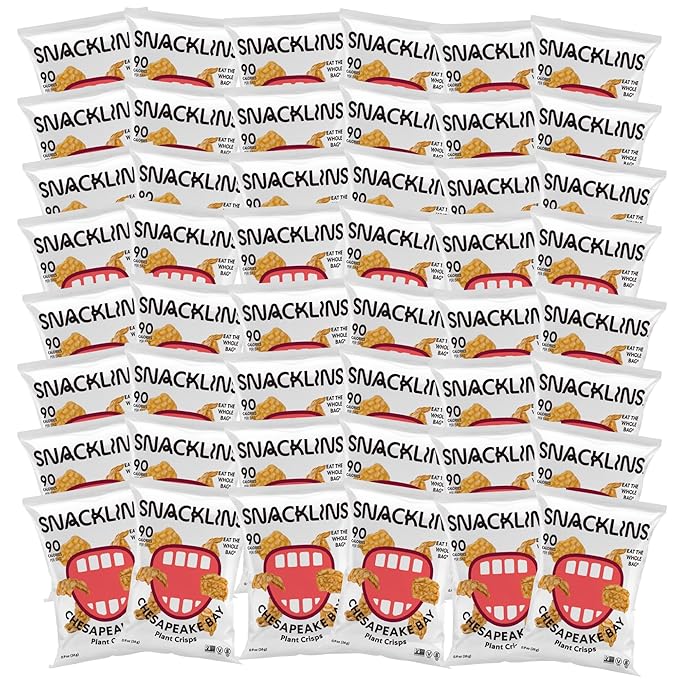 SNACKLINS Plant Based Crisps CHESAPEAKE BAY - Gluten Free, Grain Free, 100% Kosher, Vegan Healthy