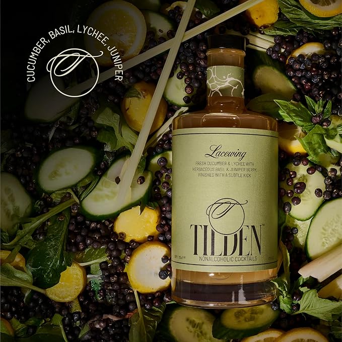 Tilden Cocktails Lacewing,Multi Award Winning Non-Alcoholic Cocktail, Vegan and No Sugar Added