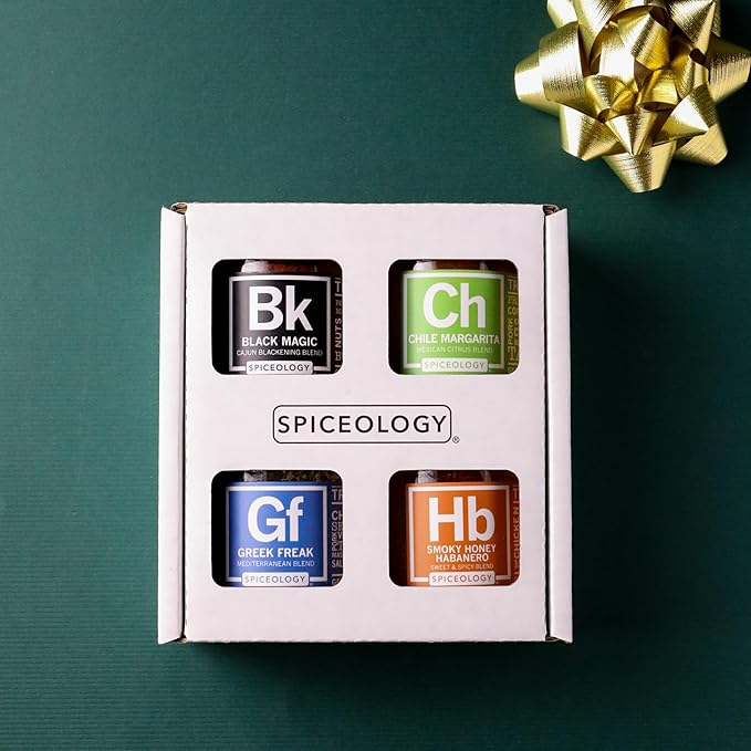 Spiceology - 4-Pack Signature Series - Smoky Honey Habanero, Chile Margarita, Greek Freak, and