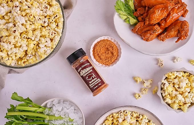 Amish Country Popcorn | Buffalo Flavor Popcorn Seasoning - 4.75 oz | Old Fashioned, Non-GMO and