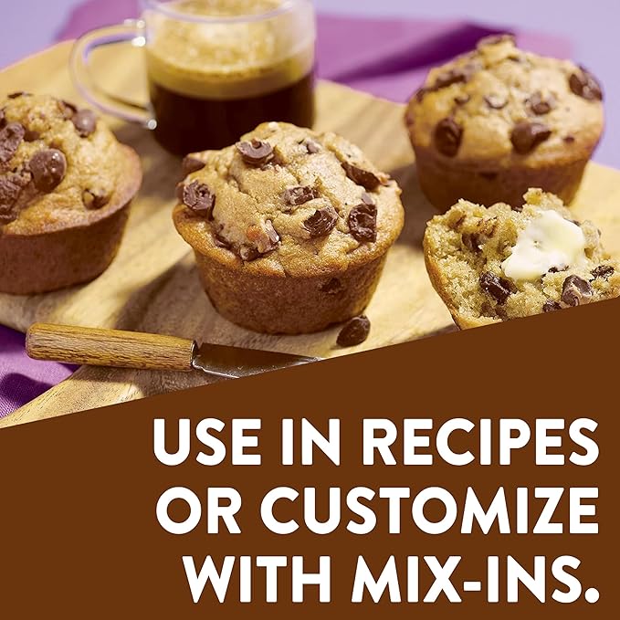 Krusteaz Chocolate Chunk Muffin Mix, With Real Chocolate, No Artificial Flavors or Preservatives