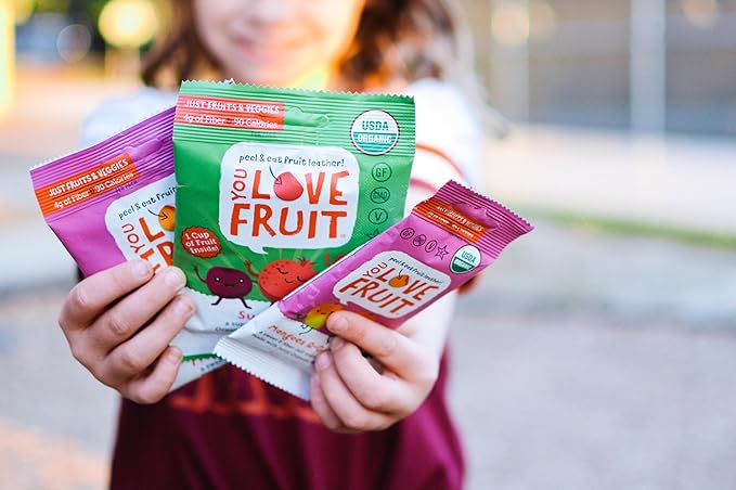 YOU LOVE FRUIT - Fruit Snacks Variety Pack 30 count, 100% Natural Gluten-Free, Vegan, Low Carb, Low
