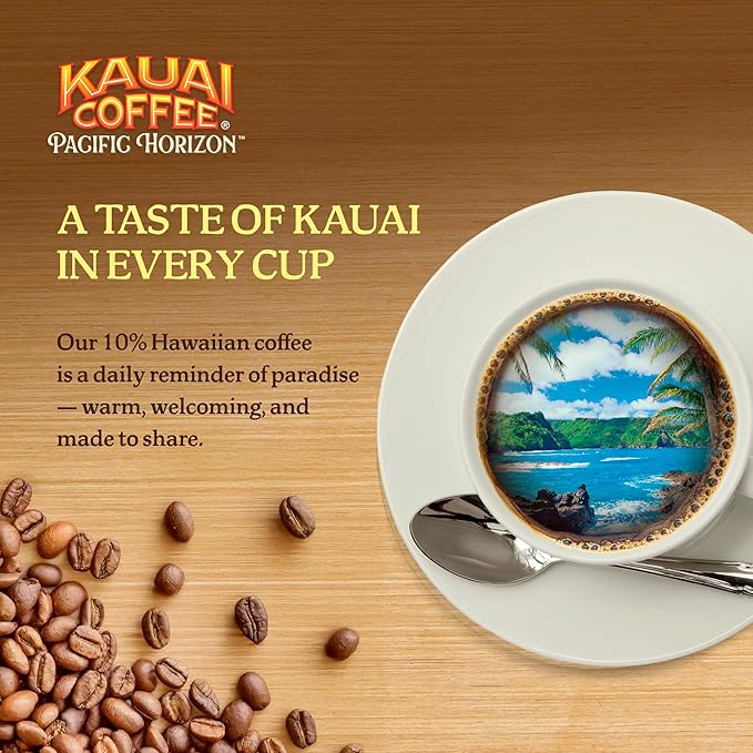 Kauai Hawaiian Ground Coffee, Vanilla Macadamia Nut Flavor - Gourmet Arabica Coffee From Hawaii's