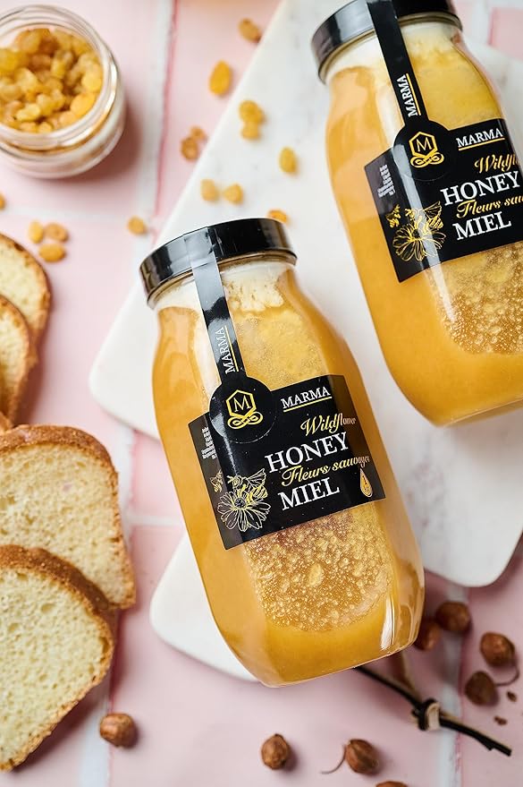 HONIGMA® Marma Wildflower Honey | Authentic Raw Honey from Ukraine | 100% Pure & Unpasteurized |
