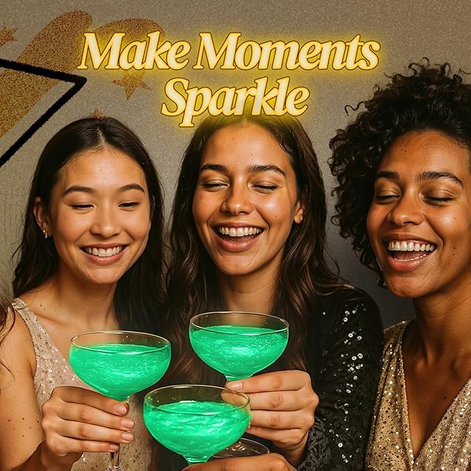 BeePoint Green Edible Glitter for Drinks 15g - Food Grade, Vibrant Color Shimmer Powdered Dust for