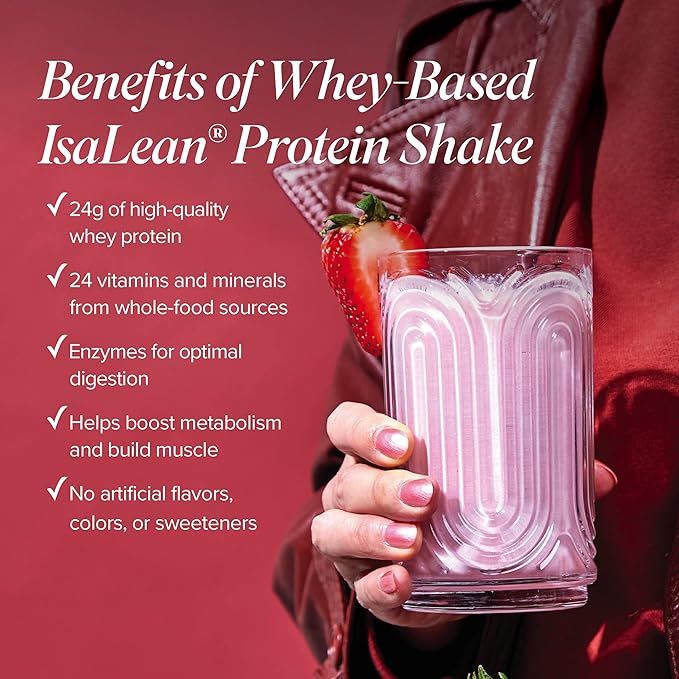 IsaLean Protein Shake - Complete Superfood Meal Replacement for Maintaining Healthy Weight and Lean