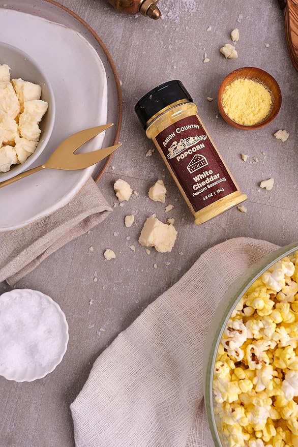 Amish Country Popcorn | Seasoning Variety Pack | BallPark Style Buttersalt - 5.5 oz and White