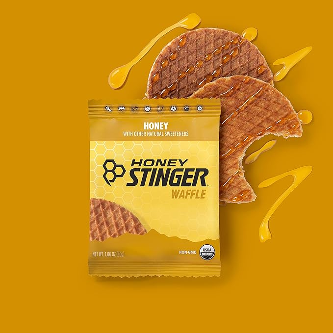 Honey Stinger Organic Honey Waffle, Energy Stroopwafel for Exercise, Endurance and Performance