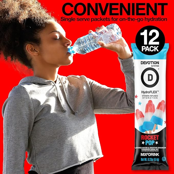 Devotion Nutrition HydroFLEX Water Flavoring Packets ??Sugar-Free Hydration with Vitamins &